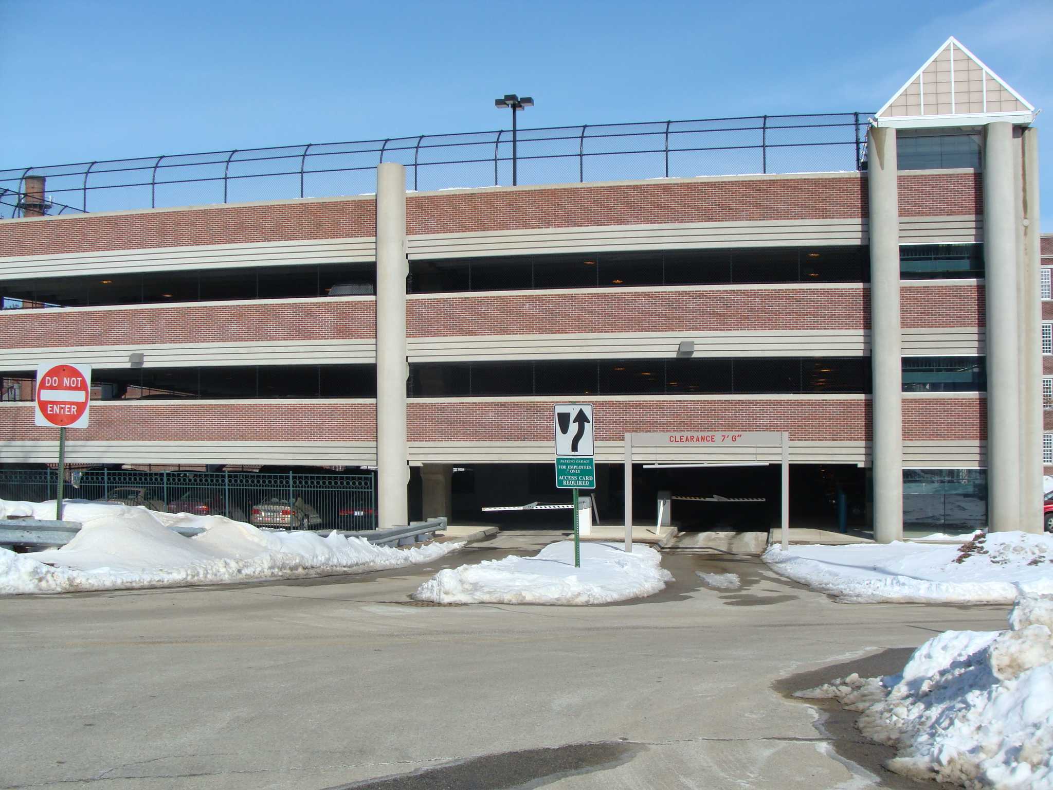 brown building parking garage